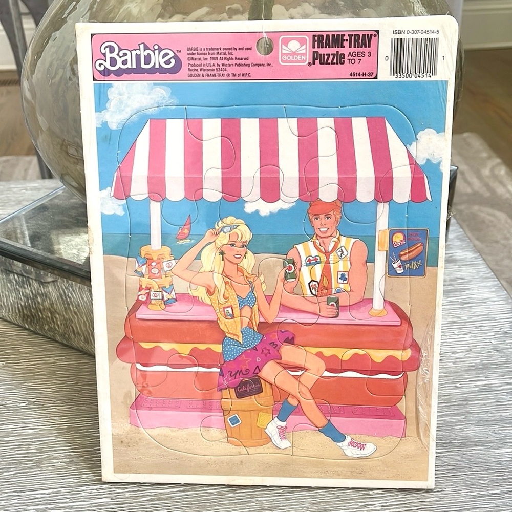 Vintage Barbie Frame-Tray Puzzle